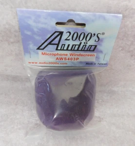 AUDIO 2000 MICROPHONE WINDSCREEN SIZE 1 5/8 PURPLE - Picture 1 of 3