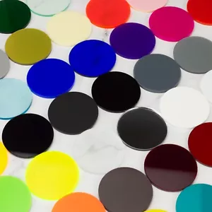Farbige Kreise Acryl Lasergeschnittene Scheibenkreise individuelle Größe verfügbar - Bild 1 von 4