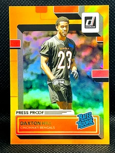 2022 Panini Donruss - DAXTON HILL RC #362 - Gold Holo Press Proof Rated Rookie - Picture 1 of 2