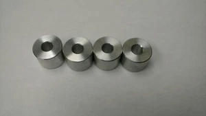 Espaciador de aluminio redondo, 1""o.d.x 3/8"" idx 1 1/4"" de largo (paquete de 4) artículo 36 - Imagen 1 de 1
