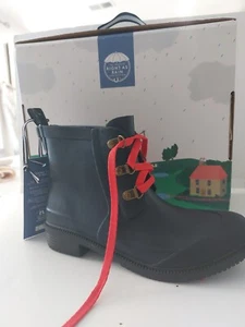 Joules Size 5M NAVY Ashby Waterproof Rain Boot Retail $79.95 NEW IN BOX  ksaca - Picture 1 of 5