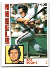 1984 O-Pee-Chee Bob Boone . California Angels #174
