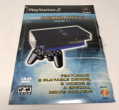 SEALED Sony Playstation 2 PS2 Demo Disc Ver. 2.1 w/Cardboard Sleeve - Image 1 of 2