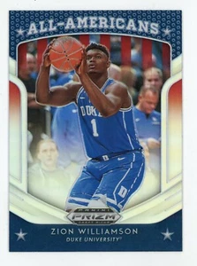 2019-20 PANINI PRIZM DRAFT PICKS ~ZION WILLIAMSON~ RC ALL-AMERICANS SILVER #100 - Picture 1 of 1