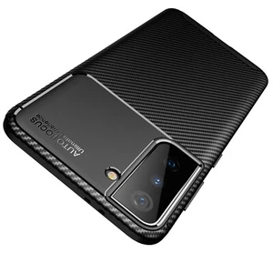 Funda protectora para Samsung Galaxy S21 5G negra aspecto carbono - Imagen 1 de 8