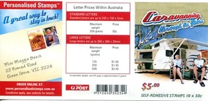 2007 Caravanning through the Years Today - Stamp booklet Barcode 352349 - Bild 1 von 2