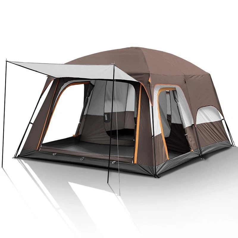 Outdoor Double Layers Large Space 3 Seasons Waterproof Camping Two Rooms Tent - Image 1 of 1