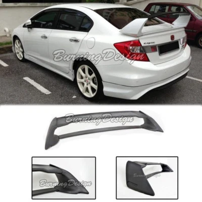 Spoiler traseiro asa do porta-malas para 06-11 Honda Civic Sedan FD2 FA2 Mugen RR ABS plástico - Imagem 1 de 4