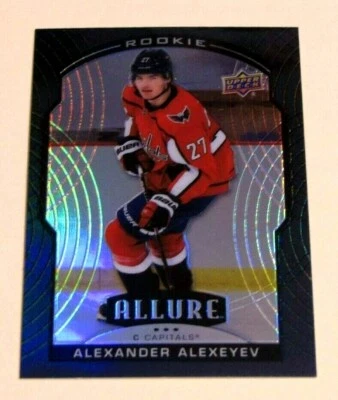 2020-21 Upper Deck Allure Black Rainbow #86 Alexander Alexeyev RC Rookie Insert - Image 1 of 2