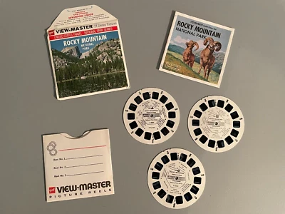 Vintage View Master 3 Reel Set Rocky Mountain National Park Packet A 322 Free SH - Image 1 of 2