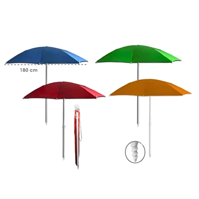 DGB OMBRELLONE MARE 180CM CON SACCA E PALO CON TRIVELLA IN TNT 70GR ANTIVENTO UV