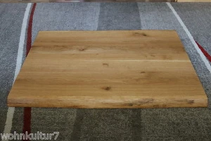 Tischplatte Platte Eiche Wild Massiv Holz mit Baumkante NEU Tisch Brett Leimholz - Bild 1 von 11