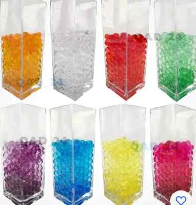 1000 SOIL WATER BEADS VASE FLOATING CANDLE DECORATION GIFT SPA GIFT ORBEEZ UK - Image 1 of 4