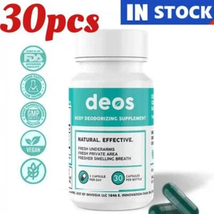 DEOS-Internal Deodorant Supplement Natural Chlorophyll Capsules for-Odor-Control - Imagen 1 de 9