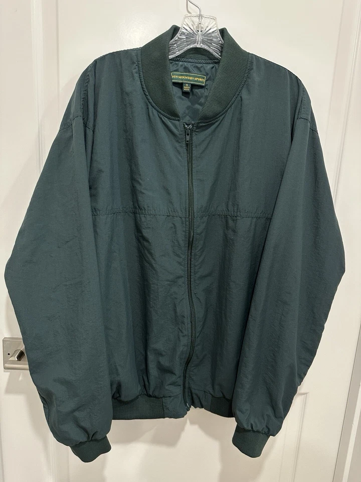 Chaqueta Bomber Rompevientos Verde Sun Mountain Mediana Golf Informal Abrigo De Colección  Foto 1 de 4