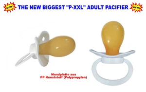 ABDL ADULT BIG "P-XXL" CIUCCIO ADULTO piastra bocca 85 x 60 mm - bianco - Foto 1 di 1