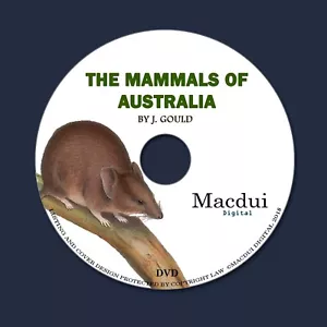 Die Säugetiere Australiens 1863 von John Gould 3 PDF E-Books auf 1 Daten DVD Känguru - Bild 1 von 12