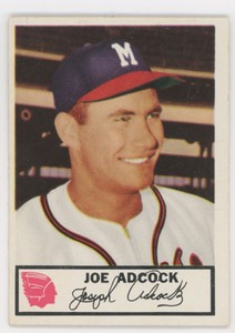 1953 Johnston Cookies 17 Joe Adcock Ex-Mt 650603 