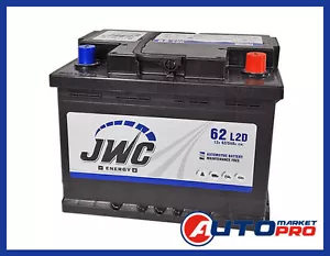 Autobatterie mit Garantie 2 Jahre JWC 12V 62Ah Ampere 540 Fr - Bild 1 von 1