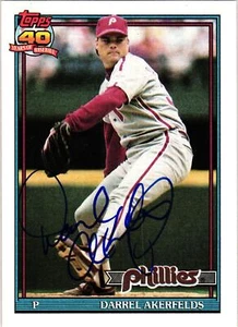 1991  Topps Signed MLB Baseball Cards - Autographed - You Pick for your set - Picture 1 of 77