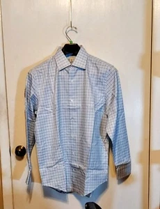 Banana Repulbic Mens Checked Dress Shirt New sz M Long Sleeve Collared - Picture 1 of 8