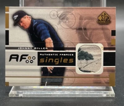 Johnny Miller 2003 SP Game Used Authentic Fabrics Singles SHIRT #RF-JM - Image 1 of 2