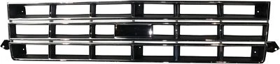 Grille for 1983-1990 Chevrolet S10 Blazer/1982-1990 S10 Pickup, Chrome Shell Foto 1 de 4