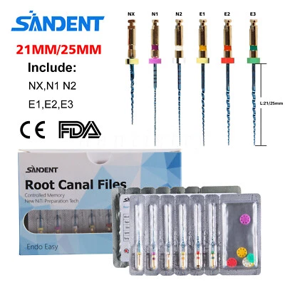 1-50 盒 Limas Dales Endo Rotativas Azul Uso 电机 Endodoncia 21 毫米/25 毫米/31 毫米 — 第 1/4 张图片