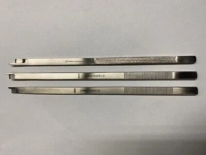 3 Pcs NEIVERT Anderson Osteotome 8" with Single Guard (Straight, Left, Right ) - Picture 1 of 3