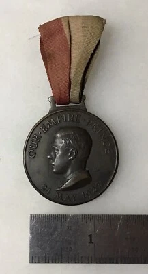 BRITAIN, EMPIRE PRINCE MEDAL, for GOD, KING and EMPIRE, MAY 24, 1927, RIBBON - Image 1 of 3