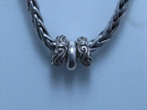 Collana vintage ZINA argento sterling perline scorrevoli - Foto 1 di 15