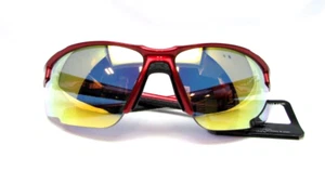 Foster Grant Maxblock Safety Rated Sunglasses TWN19 RED ORN MIR AUT 100% UV NWT - Picture 1 of 7