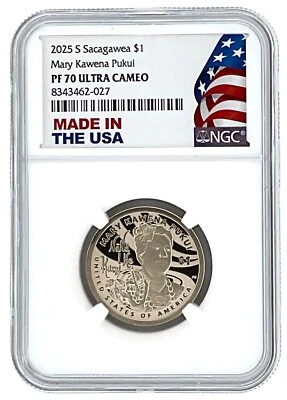 2025 S Sacagawea Dollar NGC PF70 Ultra Cameo Made In USA Holder - Image 1 of 2