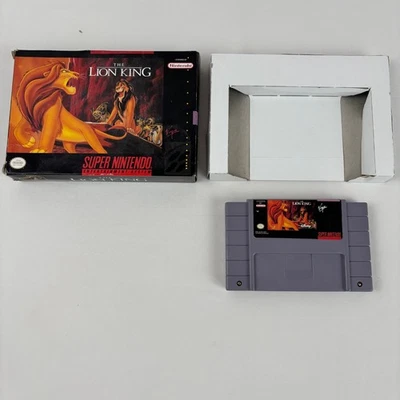 Disney's El Rey León Super Nintendo SNES con Caja, Videojuego Foto 1 de 4