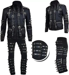 King Singer Michael Jackson Concert "Bad" Cosplay Complete Costume & Jacket - Picture 1 of 7