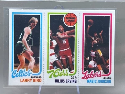 Tarjeta de novato Larry Bird / Julius Erving / Magic Johnson 80-81 ¡¡REIMPRESIÓN!!️¡COMO NUEVA!!️ Foto 1 de 4