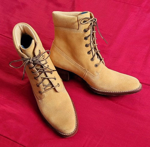 Timberland Arlington stivali tacco 6 grano scamosciato scarpe stivaletti donna marrone cowgirl