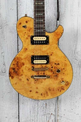 Dean EVO Exotic Burl Solid Body Electric Guitar Natural with Hardshell Case - Image 1 of 4