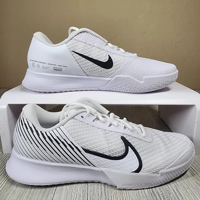 Nike Court Vapor Pro 2 HC Tennis White/Black Mens Size 12 New DR6191-101 - Image 1 of 4