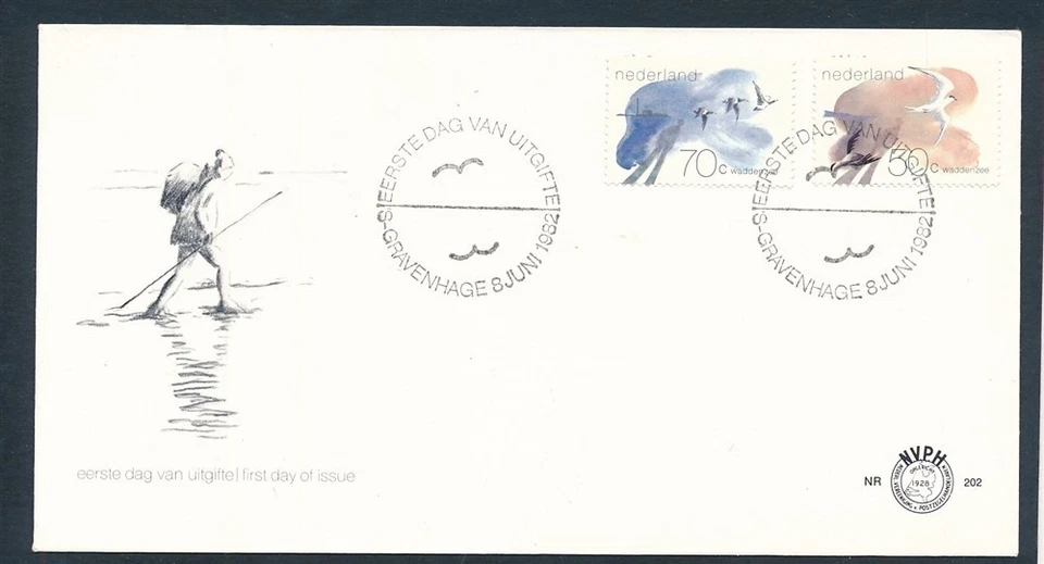 D466490 Netherlands FDC Birds NVPH 202 - Image 1 of 1