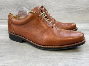 Sandro Moscoloni Men's 8 Brown Oxford Leather Shoes Dress Gel Comfort Lace Up - Picture 1 of 11