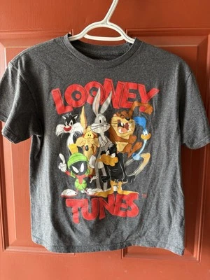 Camiseta Looney Tunes Niños Niño Mediana 10/12 Bugs Taz Woody Sylvester Marvin  Foto 1 de 4