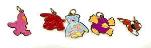 TY Beanie Baby Mini Charms Set di 5 – Pinkie Rover Peace Bear Quackers Cane Vintage - Foto 1 di 7