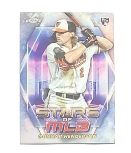 2023 Topps Chrome Stars Of MLB #SMLBC-37 Gunnar Henderson RC (ORIOLES)!! - Bild 1 von 3