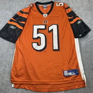 Camiseta Odell Thurman #51 Bengals NFL Reebok Orange On Field Players Inc - Imagen 1 de 7
