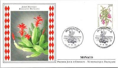 Monaco FDC 1993 Exotic Garden Zigocactus Truncatus - A02769 - Image 1 of 2