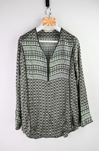 Odd Molly "Carina" long sleeve sateen finish blouse in meadow green size 4/UK14 - Picture 1 of 13