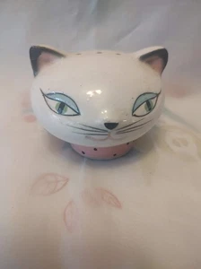 VINTAGE HOLT HOWARD COZY KITTEN SINGLE SHAKER PINK TRIM ~AS IS ~1958 - Picture 1 of 3