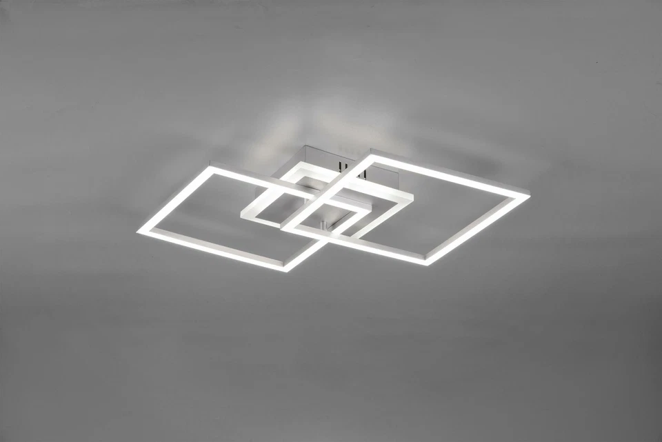 VENIDA PLAFONIERA LED DOPPIO QUADRATO ALLUMINIO CON LUCE CENTRALE REGOLAZIONE IN - Immagine 1 di 1