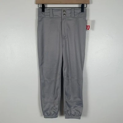 Nuevo con etiquetas Wilson Deportes Juveniles Uniforme Atlético Equipo Gris Claro Pantalones de Béisbol Medianos  Foto 1 de 4